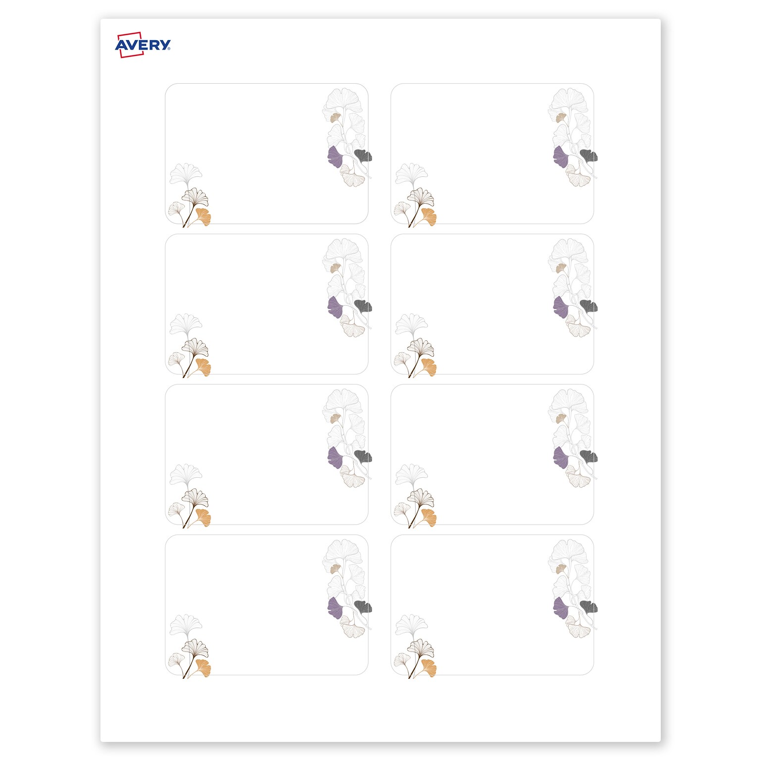 Avery Laser/Inkjet Rectangle Multipurpose Labels, 2-1/3 x 3-3/8, White, 80/Pack (S00-F4K)