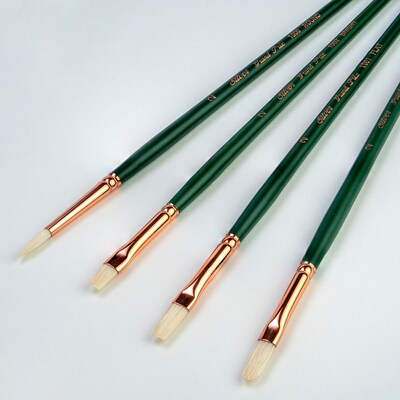 Silver Brush Grand Prix Size 2 Variety Brush Set, 4/Pack (SLVGP1078)
