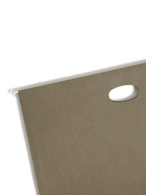 Smead Recycled Hanging File Pocket, 3 1/2" Expansion, Legal Size, Standard Green, 10/Box (64326)