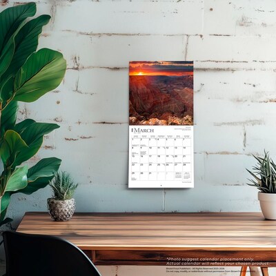 2026 BrownTrout Sunrise Sunset 7" x 7" Monthly Wall Calendar (9798330705702)