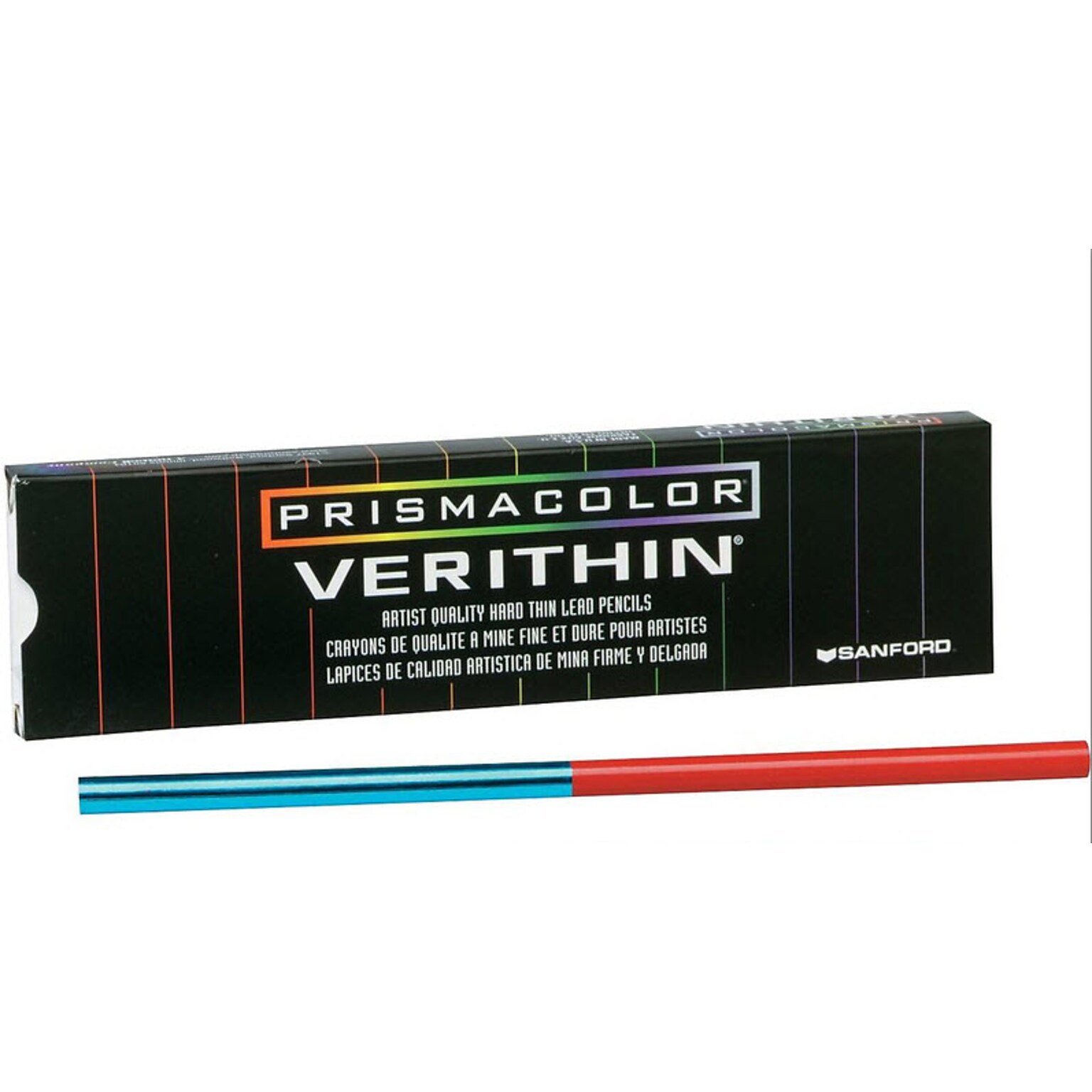 Prismacolor Verithin Colored Pencils, Red/Blue, Dozen (2456)
