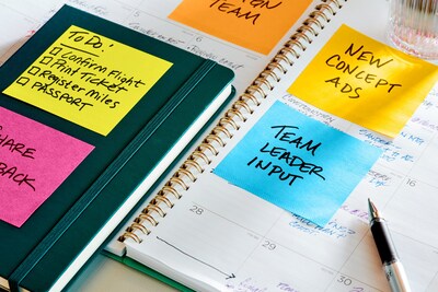 Post-it® Super Sticky Full Stick Notes, 3" x 3", Energy Boost Collection, 25 Sheets/Pad, 4 Pads/Pack (F330-4SSAU)