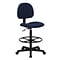 Flash Furniture Mid Back Fabric Ergonomic Drafting Stool, Navy Blue (BT659NVY)