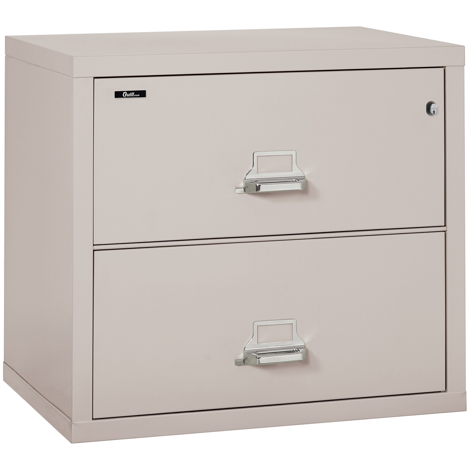 Quill Brand® 31 2-Drawer Fire Resistant Lateral File Cabinet with Lock, Letter/Legal, Platinum (Q231LATPL)