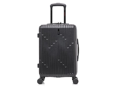 InUSA Drip Polycarbonate/ABS Carry-On Suitcase, Black (IUDRI00S-BLK)