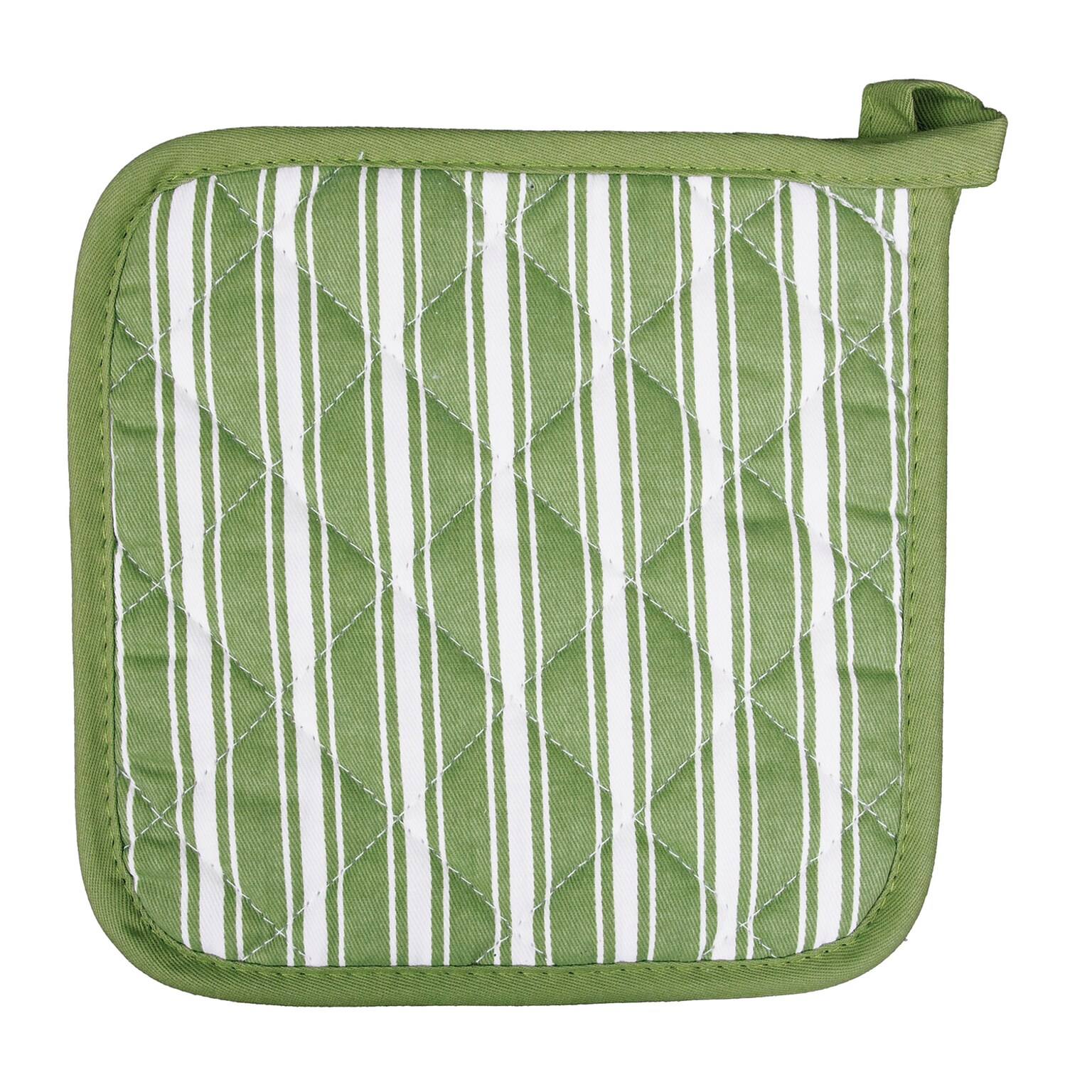 Better Houseware Striped Pot Holder, Green (BTH1683G)
