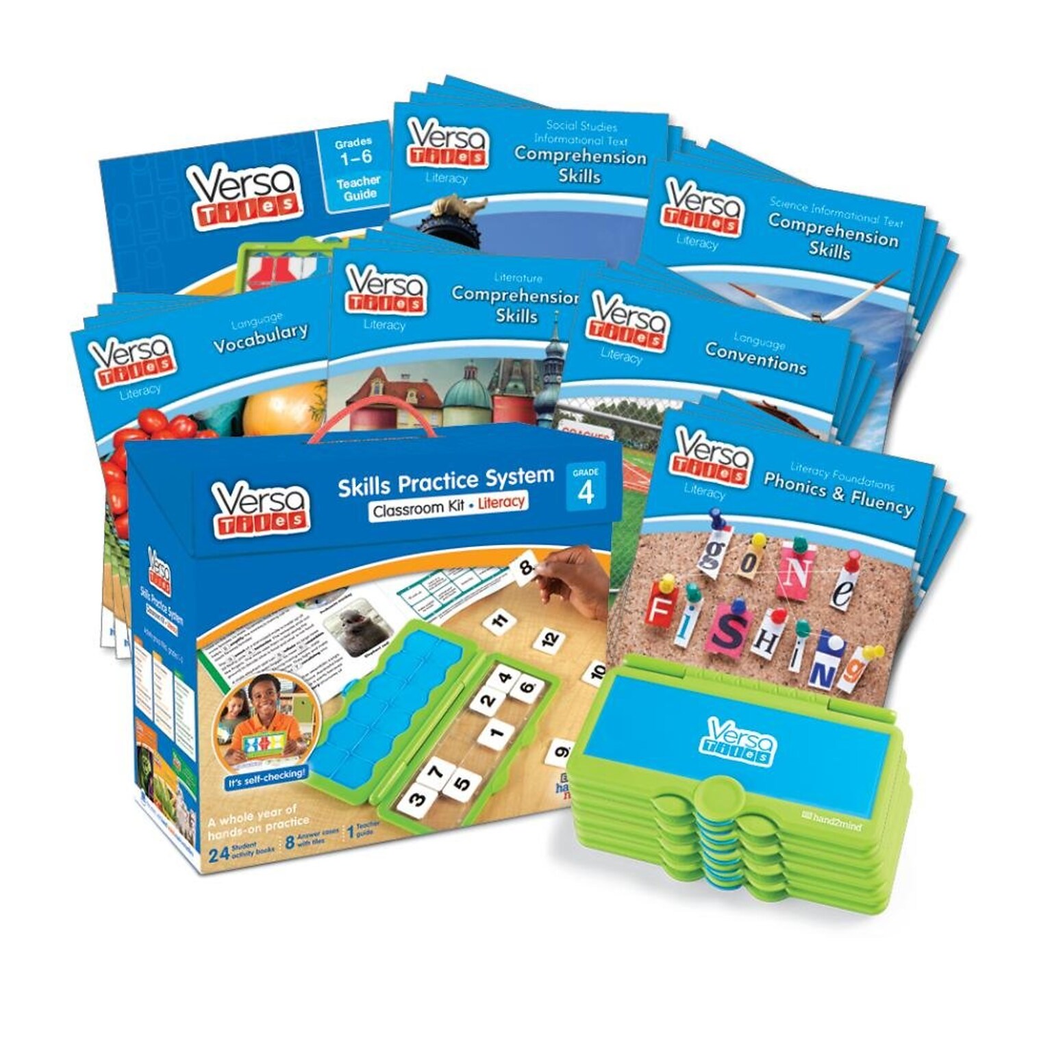 hand2mind VersaTiles Grade 4 Literacy Classroom Kit (85863)