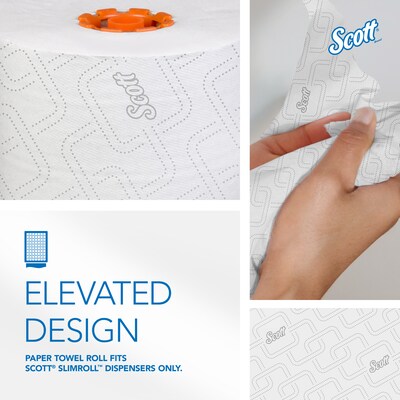 Scott Pro Slimroll Hardwound Paper Towels, 1-ply, 6 Rolls/Case (47035)