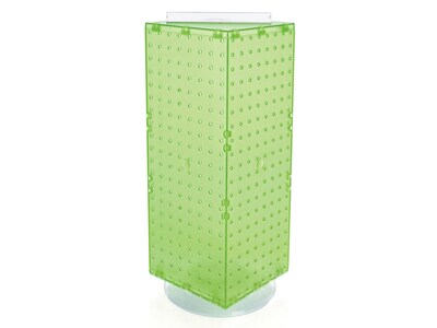 Azar 21" x 8" Pegboard 4-Sided Revolving Counter Display, Green, Each (703385-GRE-4C24)