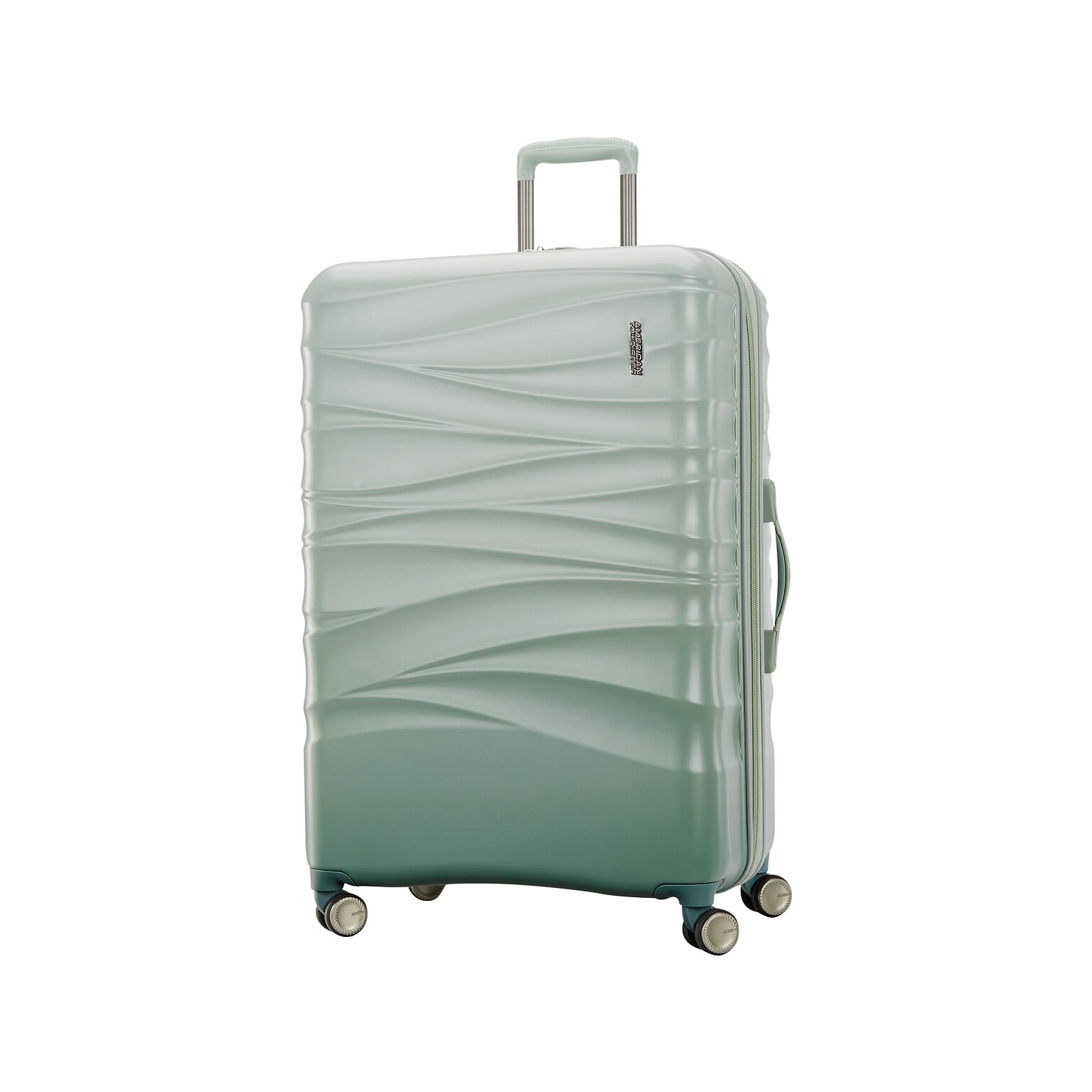 American Tourister Cascade 31 Hardside Suitcase, 4-Wheeled Spinner, Sage Green (143314-2017)