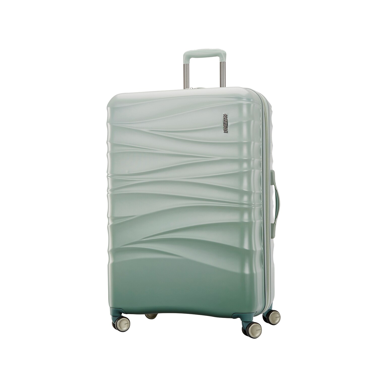 American Tourister Cascade 31 Hardside Suitcase, 4-Wheeled Spinner, Sage Green  (143314-2017)