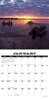 2026 Willow Creek Bass 12" x 12" Monthly Wall Calendar (50064)