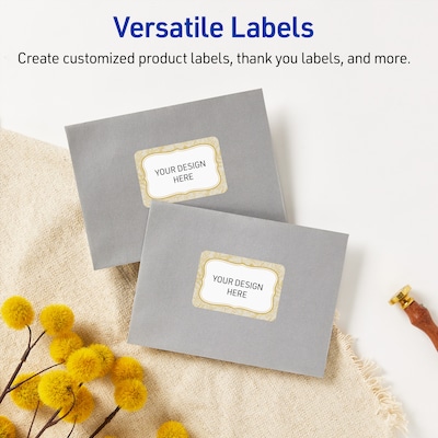 Avery Rectangle Laser/Inkjet Multipurpose Labels, 2" x 3", White, 80/Pack (19479371083)