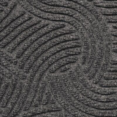 M + A Matting WaterHog Plus Commercial Wiper/Scraper Entrance Floor Mat, Cleated, 3 x 10, Gray Ash (18573310090)