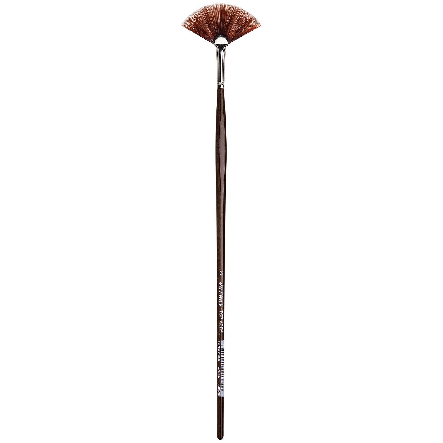 da Vinci TOP-ACRYL Oil and Acrylic Synthetic Bristle Red-Brown, Fan Brush (DVXVA4853)