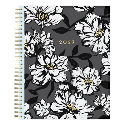 2027 Blue Sky Baccara Dark 8 x 10 Calendar Year Monthly Planner, Plastic Cover (110216-27)