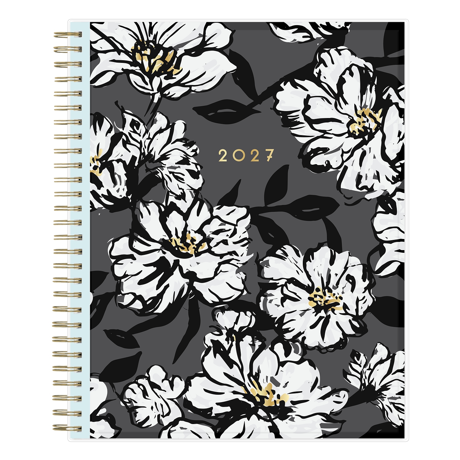 2027 Blue Sky Baccara Dark 8 x 10 Calendar Year Monthly Planner, Plastic Cover (110216-27)