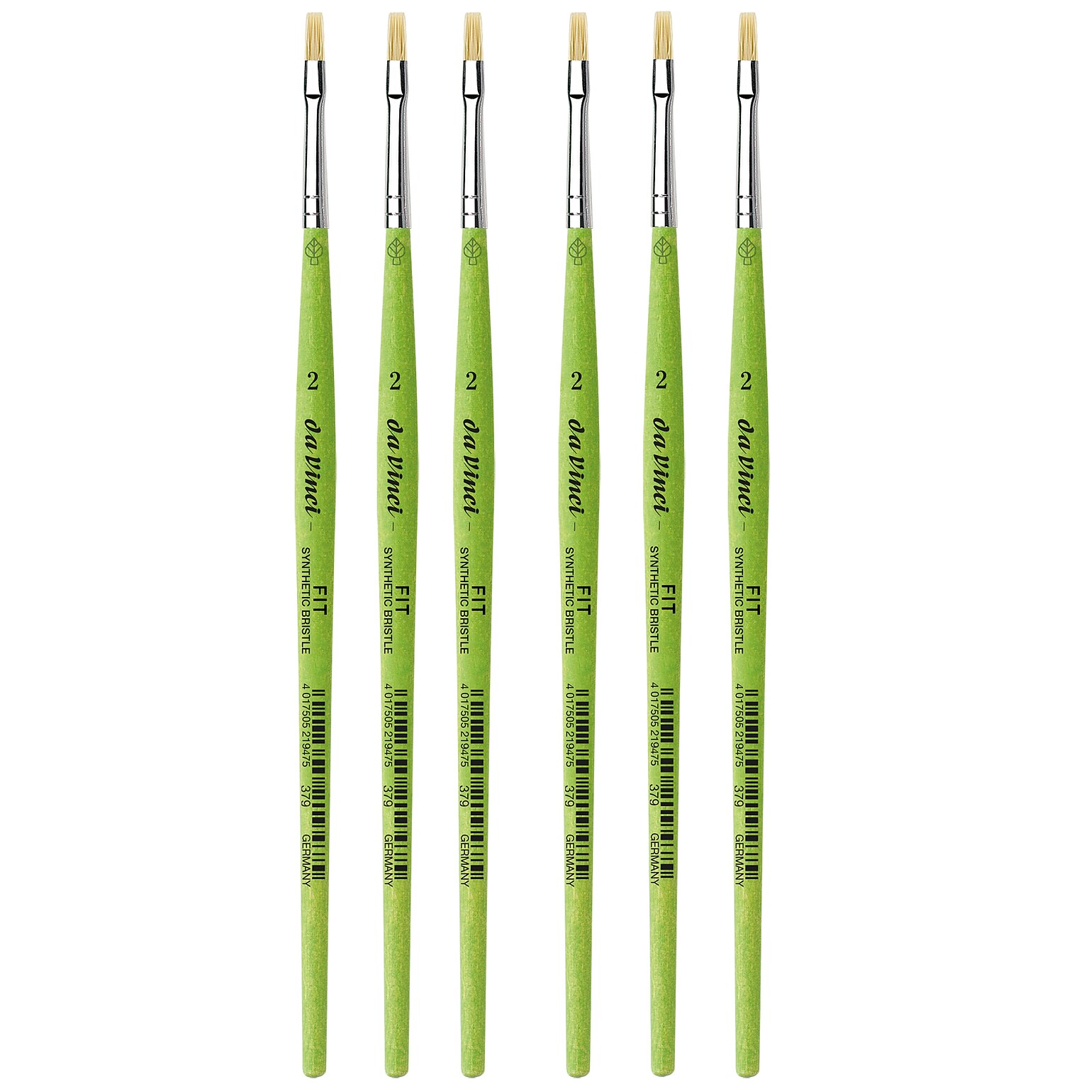 da Vinci FIT Synthetics Oil and Acrylic Synthetic Student Brush, 6 /Pack (DVXVA3792-6)