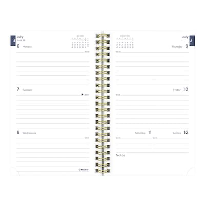 2026-2027 Blueline Academic 8 x 5 Weekly & Monthly Planner, Poly Cover, Nautical Cabana (CA114PH.0