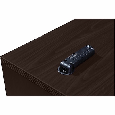 Lorell Essentials Series 60" W Credenza Shell, Espresso (LLR18213)