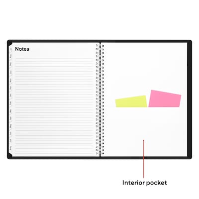 2026–2027 Staples 8.5" x 11" Academic Weekly and Monthly Planner, Black (ST63503-27)