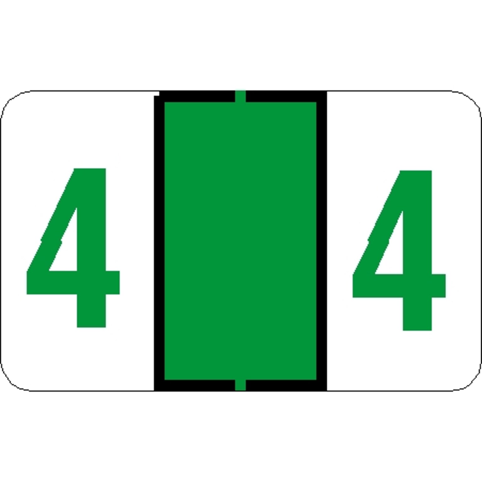 Medical Arts Press Jeter Compatible 5100 Series Numeric Roll Labels, 4