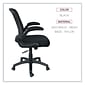 Alera® EB-E Series Height Adjustable Arm Mesh Swivel Computer and Desk Chair, Black (ALEEBE4217)