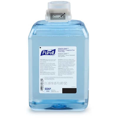 Purell CX10 Foaming Hand Soap Refill for CX Dispenser, Fragrance Free, 2000mL, 2/Carton (8575-02)