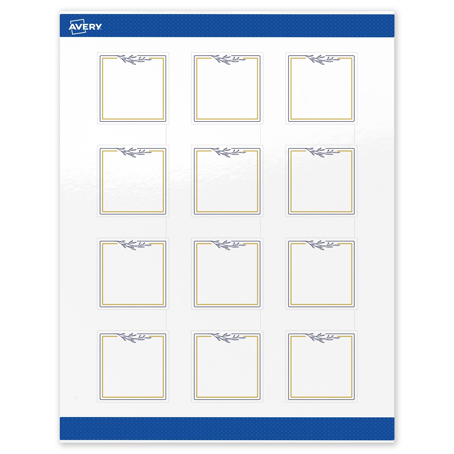 Avery Laser/Inkjet Square Multipurpose Labels, 2 x 2, White, 120/Pack (S00-DNH)
