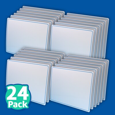 Flipside Double Sided Dry-Erase Mobile Whiteboard, 9" x 12", 24/Pack (FLP20159)