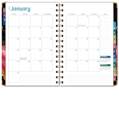 2027 Excello Brands 6" x 8" Weekly & Monthly Standard Planner, Paperboard Cover, Sugar Skull (FSHN-CY27-58-55)