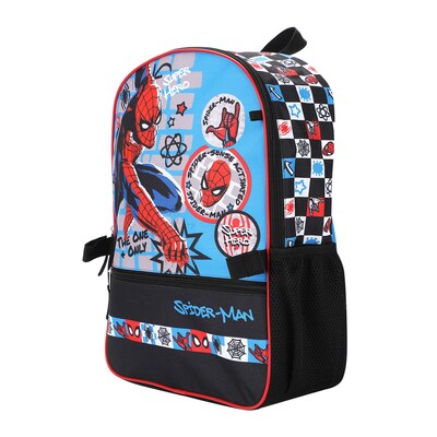 Bioworld Spiderman Kids 5-Piece Backpack Set, Large, Multicolor (B1B7XT6USMSB00)