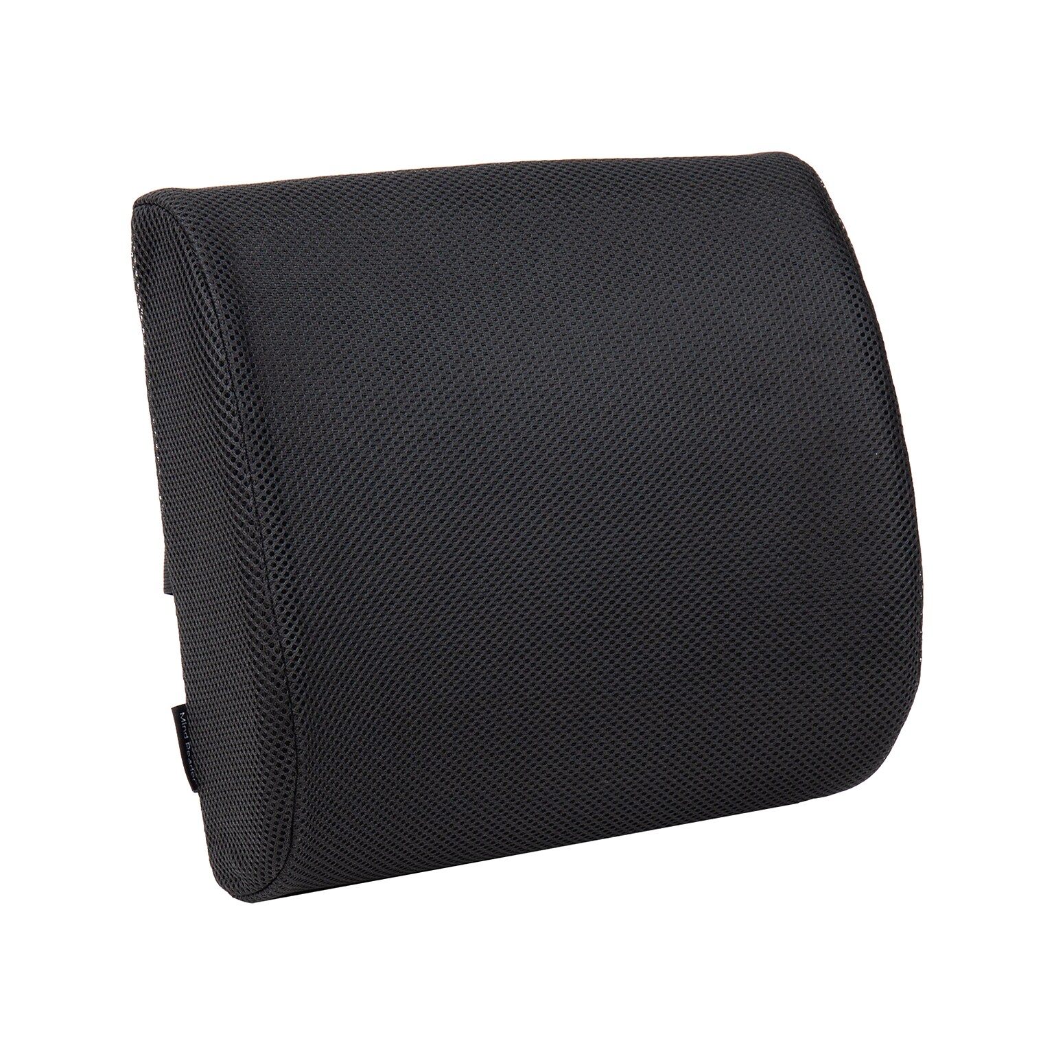 Mind Reader Memory Foam Ergonomic Lower Back Cushion Office Chair Support, Black (BACKFOAM-BLK)