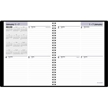 2024 AT-A-GLANCE DayMinder 7 x 8.75 Weekly Planner, Black (G535-00-24)