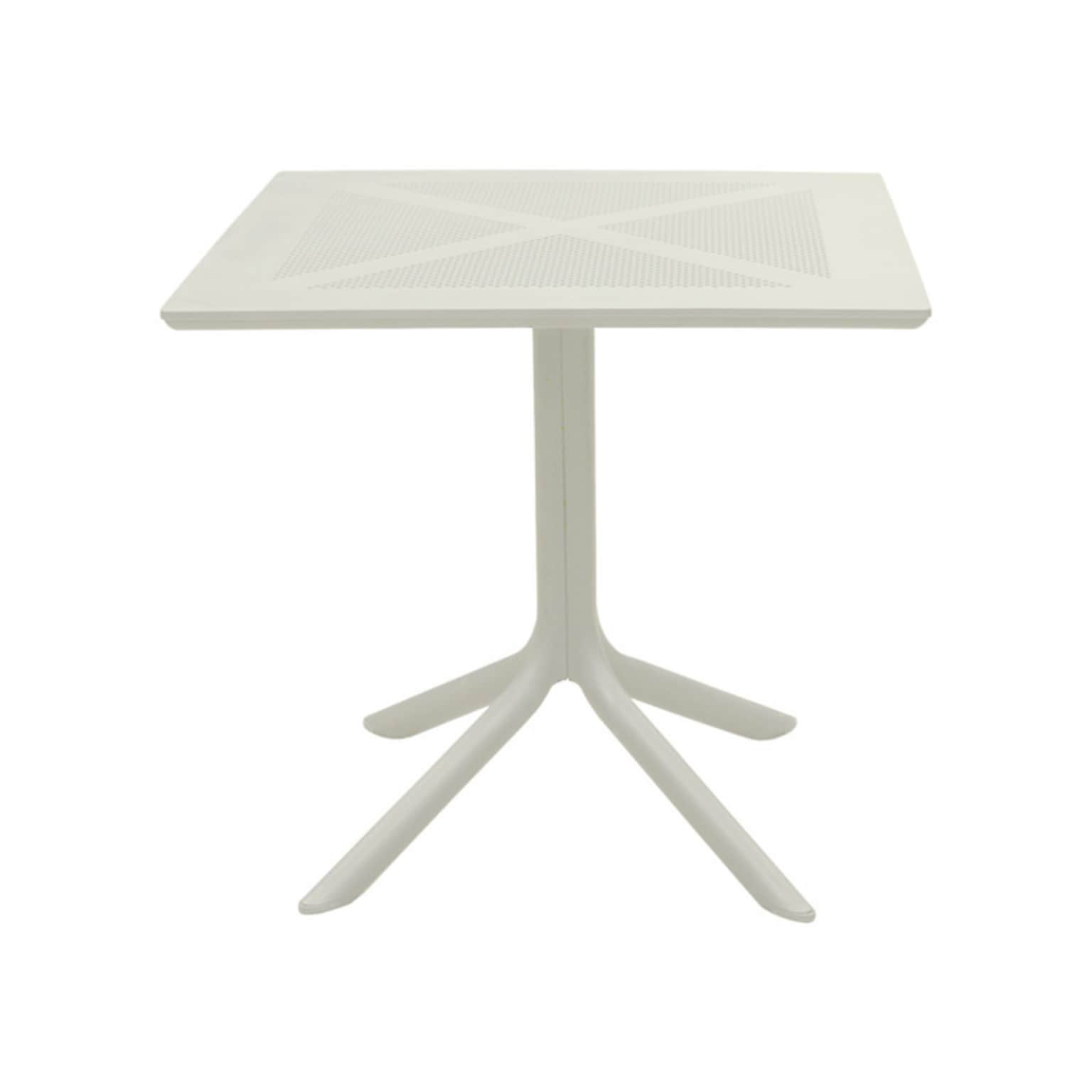 Regency Niche Terrace Square Bistro Table, 31.5D x 31.5W, White Down (TOB3131WH)