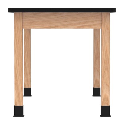 Diversified Woodcrafts School Classroom Rectangular Science Lab Table, 60 x 30, Oak (C714LBBK30N)