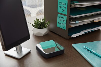 Post-it Pop-up Dispenser for 3" x 3" Notes, Black/Silver (STL-330-B)