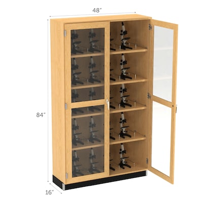 Diversified Woodcrafts Microscope Epoxy, Oak Wood Storage Case (372-4816K)