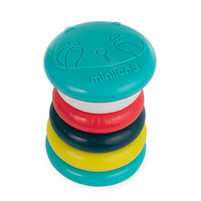 MINILAND Feel to Learn: Stack & Roll Rings, Multicolored (MLE97330)
