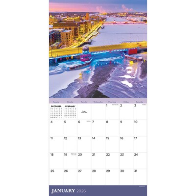 2026 TF Publishing Wisconsin 12 x 12 Monthly Wall Calendar (26-1041)