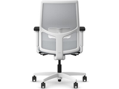 HON Ignition 2.0 Fabric/Mesh Swivel Task Chair, Basalt/Designer White (HIWMMKD.Y2.A.H.IF.APX25.DW.SB.DWX)