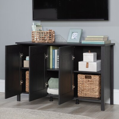 Sauder Select 30"H Storage Cabinet with 4 Shelves, Raven Oak (433978)