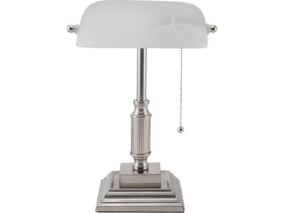 V-Light LED Desk Lamp, 14.8H, White Brushed Nickel (8VS688029BN)