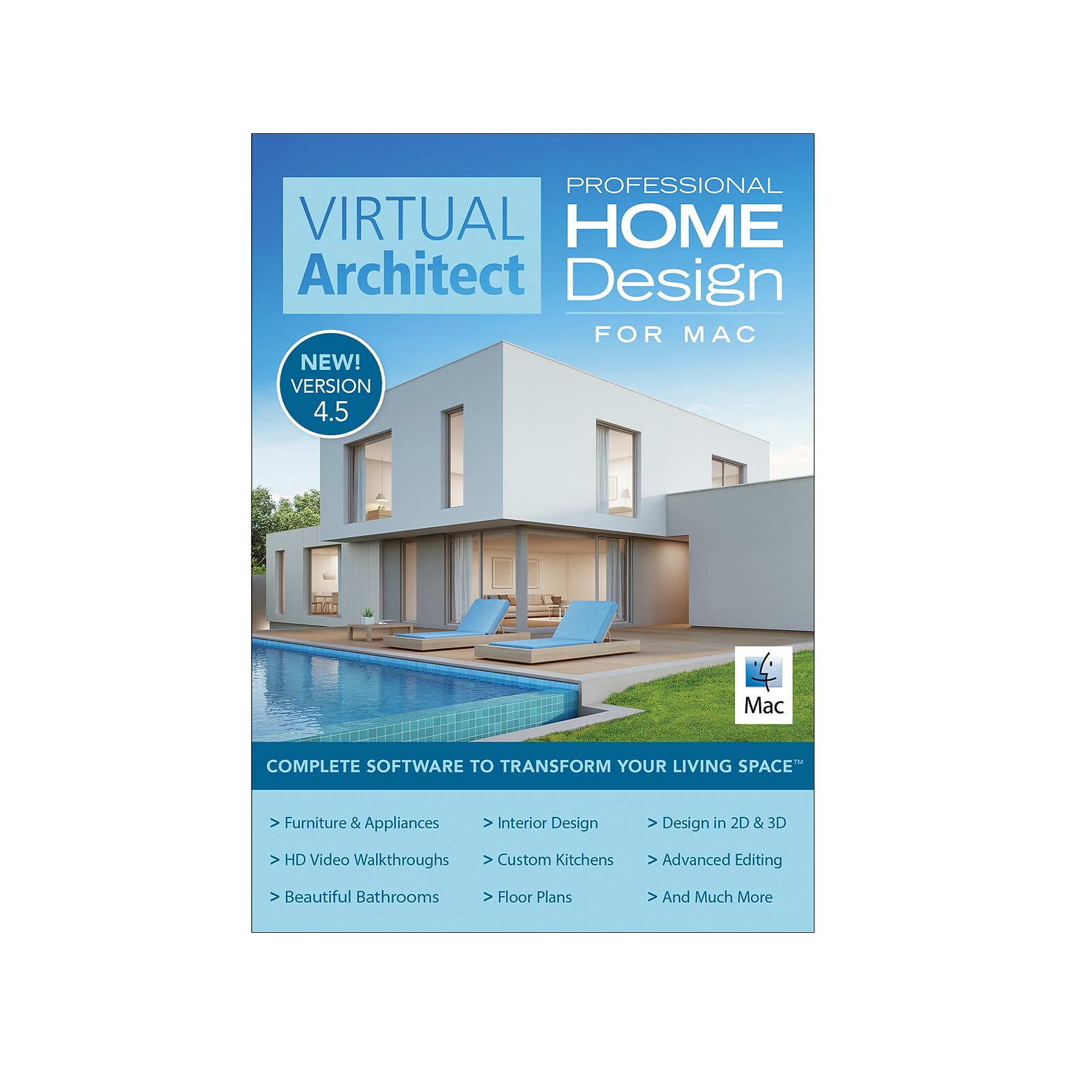 Virtual Architect Professional Home Design 12 for MacOS, 1 User, Download