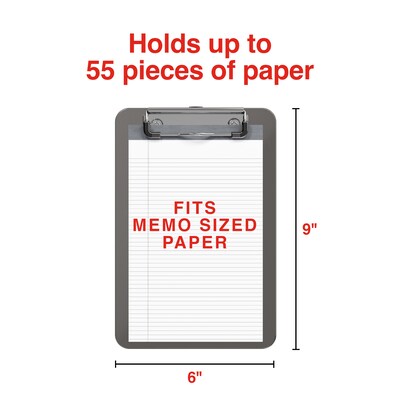 Staples Lightweight Clipboard – Durable Plastic Clipboard