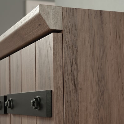 Sauder HomePlus 71"H Storage Cabinet with 4 Shelves, Salt Oak (430335)