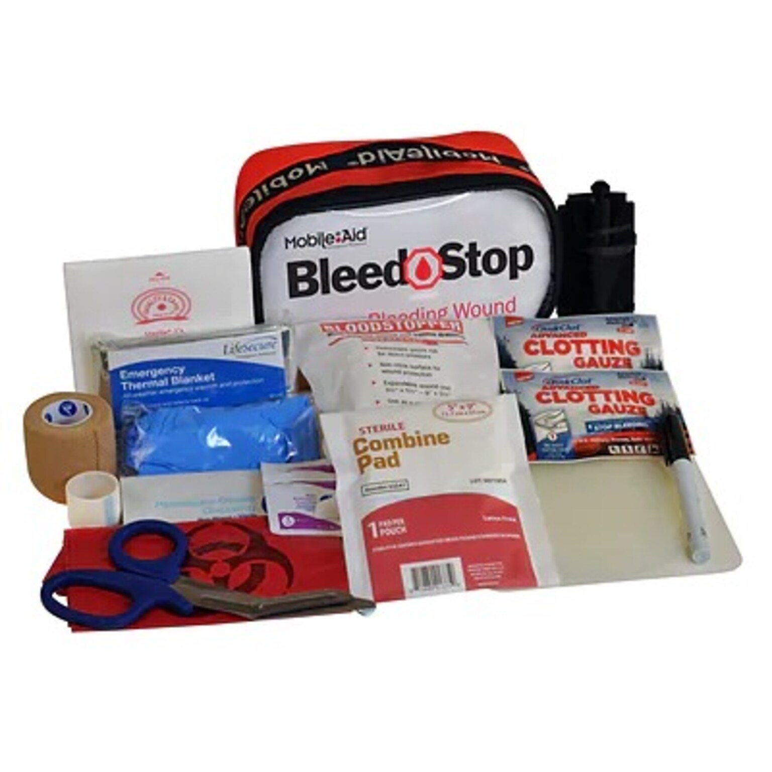 MobileAid BleedStop Single Bleeding Control & Gunshot Wound 8-Person Bleeding Control Kit (32716)