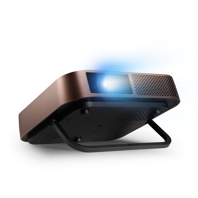 ViewSonic 1080p Projector with 1200 LED Lumens, Bluetooth Speakers, USB-C and Wi-Fi, Black (M2)