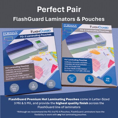 Formax FlashGuard 13R6 Thermal & Cold Laminator, 13" Width, White (FlashGuard 13R6)