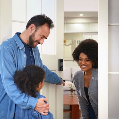 Philips Home Access 1000 Series Satin Nickel Single Cylinder Electronic Deadbolt with Lighted Keypad Touchscreen and KEY access